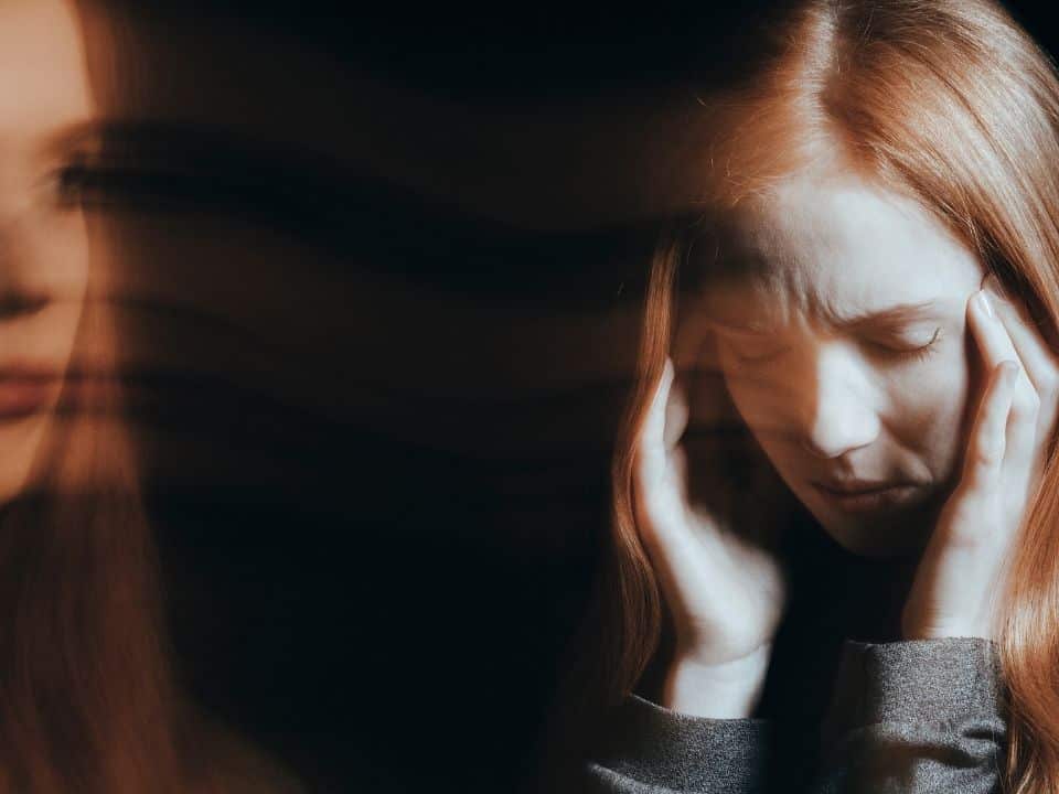 woman experiencing hallucination