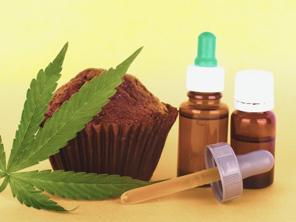 a chocolate cake infused with cbd oil