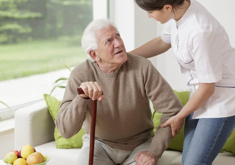 old man having parkinsons