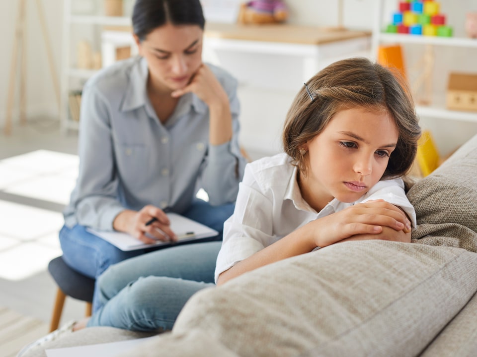 a child with autism lacking interest on her study
