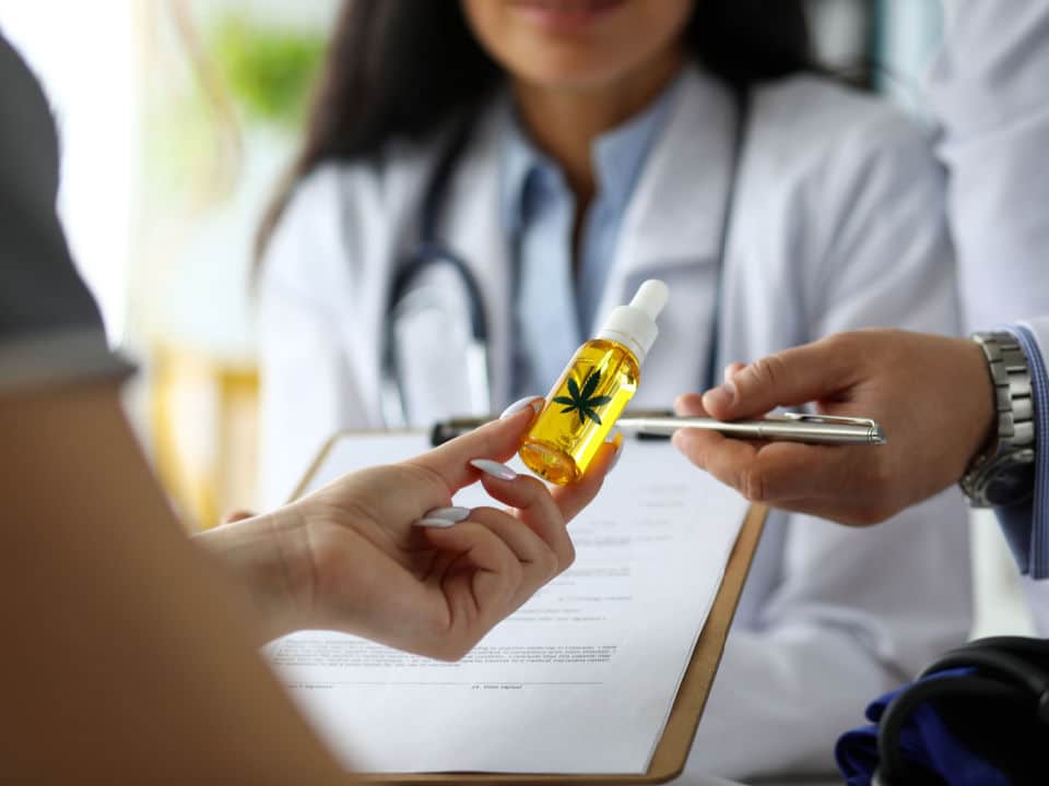patient consulting doctor about cbd oil